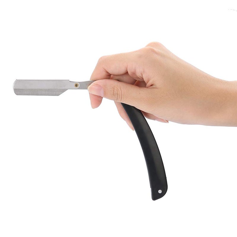 woobles Traditional Shaver Barber Straight Blade Razor Stainless Steel Salon Folding Shaving Hair Cutting Clipper for Men - Image 5